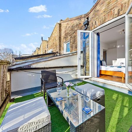 Balcony Blue Theme 1 Bedroom Central London Luxury Flat Near Hyde Park! Accommodates Up To 6! Double Sofa Bed And Next To Station! 외부 사진