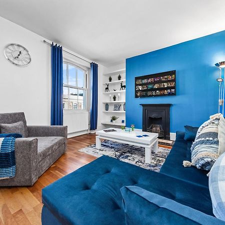 Balcony Blue Theme 1 Bedroom Central London Luxury Flat Near Hyde Park! Accommodates Up To 6! Double Sofa Bed And Next To Station! 외부 사진